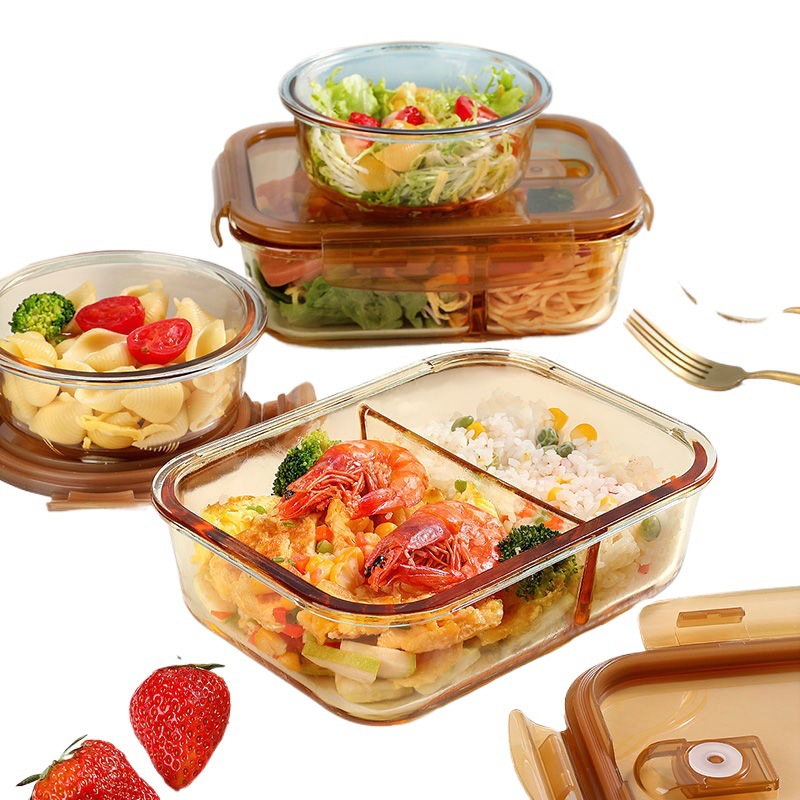 Офісні працівники з кришкою Bento Box окрема свіжа чаша